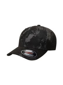 Flexfit VEIL CAMO Cap schwarz Flexfit Cap Kappen Hüte Grosshandel