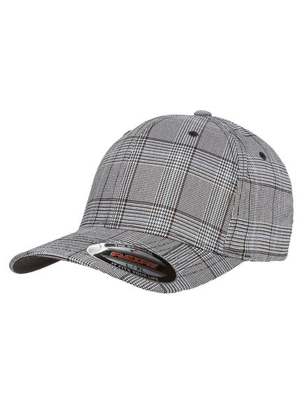 Flexfit Glen Check Baseball Cap Flexfit Cap Kappen Hüte Grosshandel