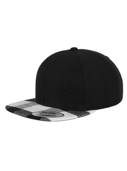 Yupoong Checked Flanell Peak Snapback Cap Flexfit Cap Kappen Hüte Grosshandel