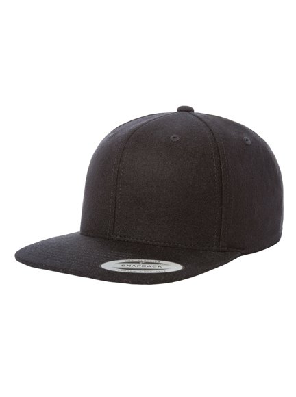 Yupoong Melton Wool Snapback Cap Flexfit Cap Kappen Hüte Grosshandel