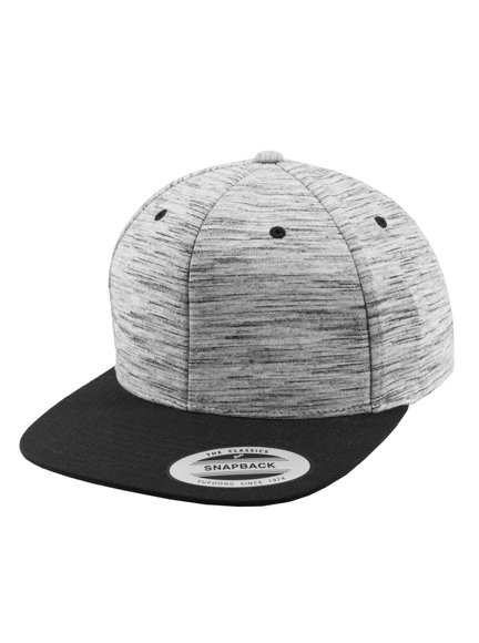 Yupoong Stripes Melange Crown Snapback Cap Flexfit Cap Kappen Hüte Grosshandel