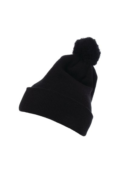 Cuffed Pom Pom Knit Beanie Flexfit Cap Kappen Hüte Grosshandel