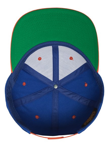 Yupoong 2 Tone Snapback Cap in Royalblue-Orange Capmodell 6089MT - Snapback  Caps for wholesale