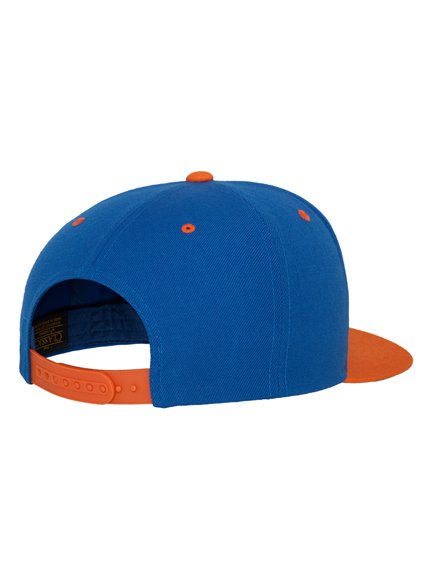 Yupoong 2 Tone Snapback Cap in Royalblue-Orange Capmodell 6089MT - Snapback  Caps for wholesale