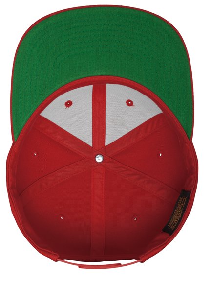 Yupoong Snapback Cap Rot Snapback Cap Flexfit Cap Kappen Hüte Grosshandel