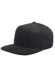 Yupoong Classic Unicolor mit schwarzem Visor Flexfit Cap Kappen Hüte Grosshandel