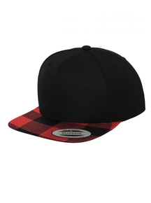 Yupoong Checked Flanell Peak Flexfit Cap Kappen Hüte Grosshandel