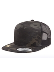 Yupoong Flat 5 Panel Multicam Flexfit Cap Kappen Hüte Grosshandel