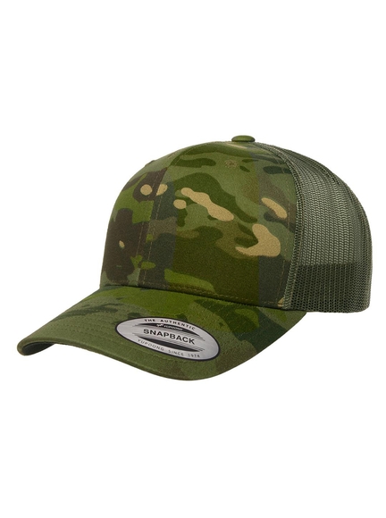 Yupoong Retro Multicam Trucker Cap Flexfit Cap Kappen Hüte Grosshandel